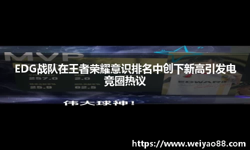 EDG战队在王者荣耀意识排名中创下新高引发电竞圈热议